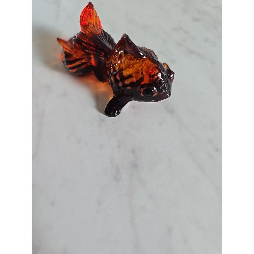Resin Goldfish Orange Translucent  Decoration Gift. ‎ 587